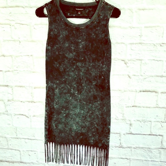 Rock & Republic ripped T. With fringe. EUC - Picture 2 of 6